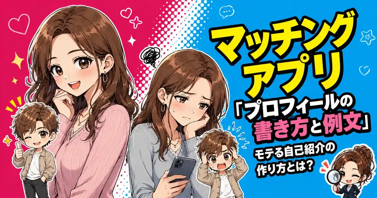 マッチングアプリ「プロフィールの書き方と例文」モテる自己紹介の作り方とは？