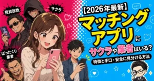 【2026年最新】マッチングアプリにサクラや業者はいる？特徴と手口・安全に見分ける方法