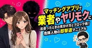 マッチングアプリで業者やヤリモクに出会ったときの見分け方とブロック術！危険人物の即撃退マニュアル